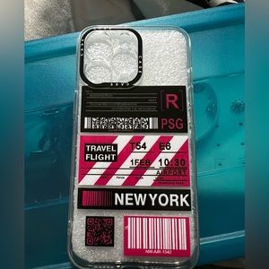 iPhone 13 Pro Max New York boarding pass phone case